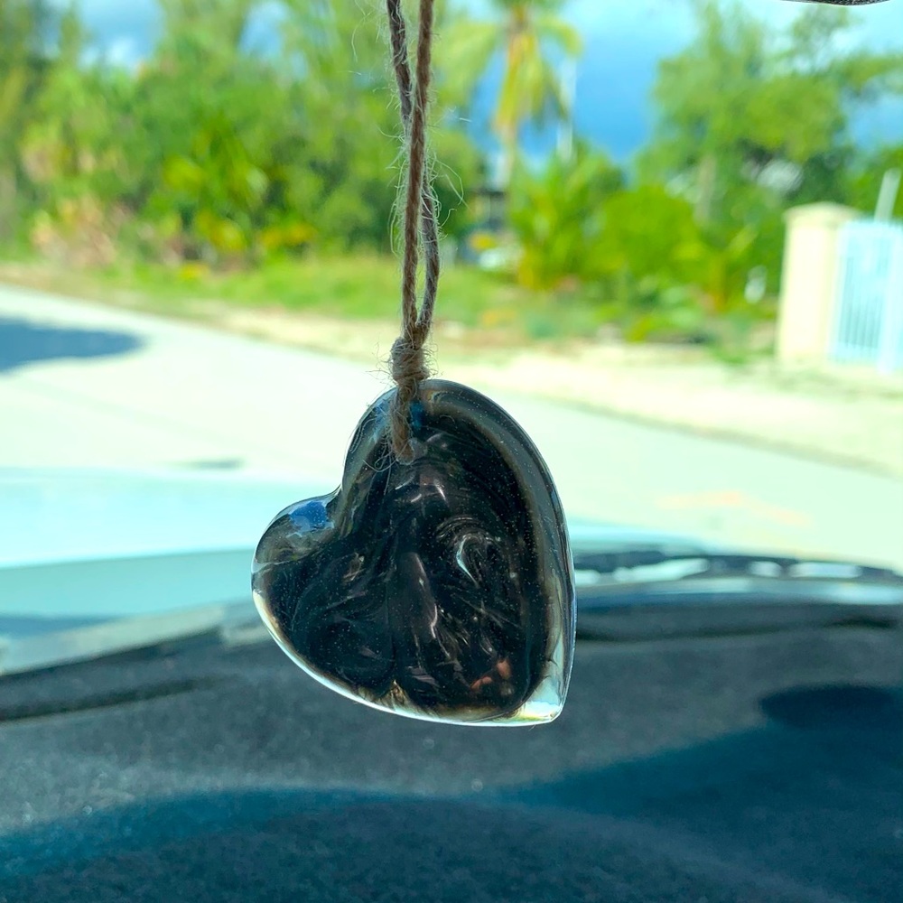 Heart Car Mirror Charm